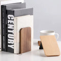 UTORIA Monolith Solid Walnut Bookends (Set of 2) — view 1