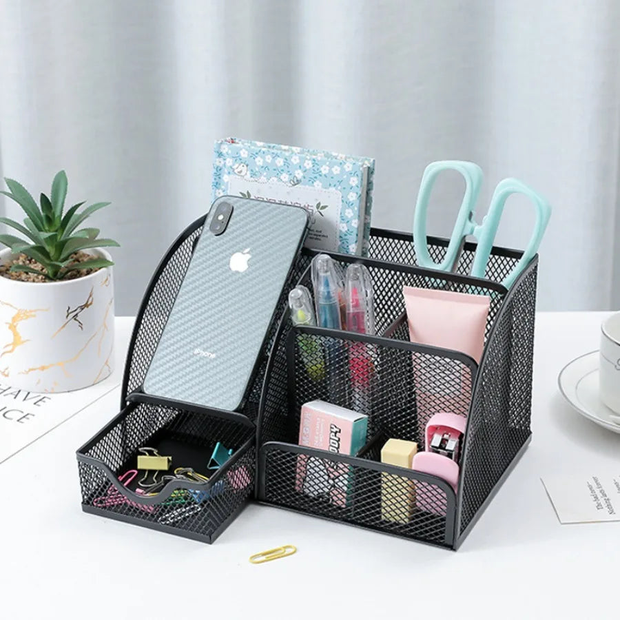 UTORIA Forge Multi-Grid Metal Pen Caddy — view 3