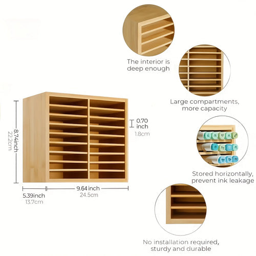 UTORIA Atelier Bamboo Marker & Pen Rack — view 2