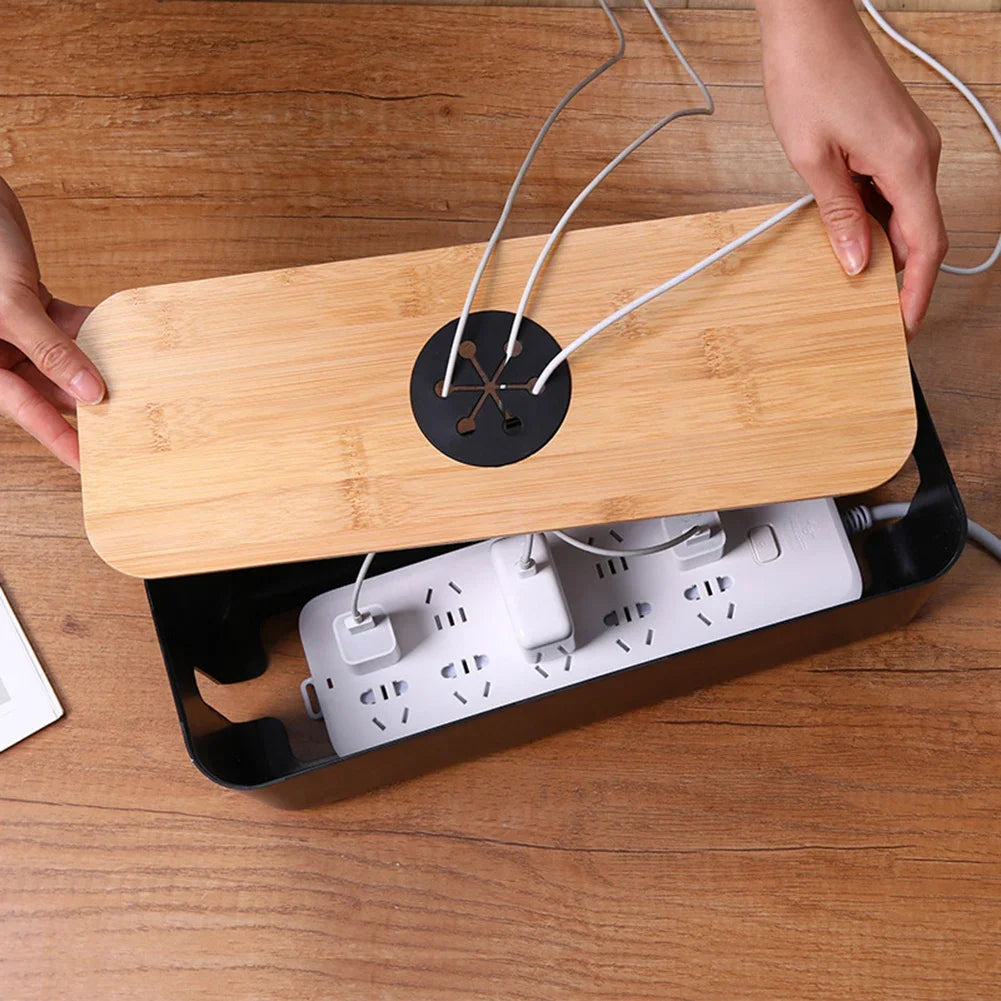 UTORIA Haven Wood Cable Box — view 3