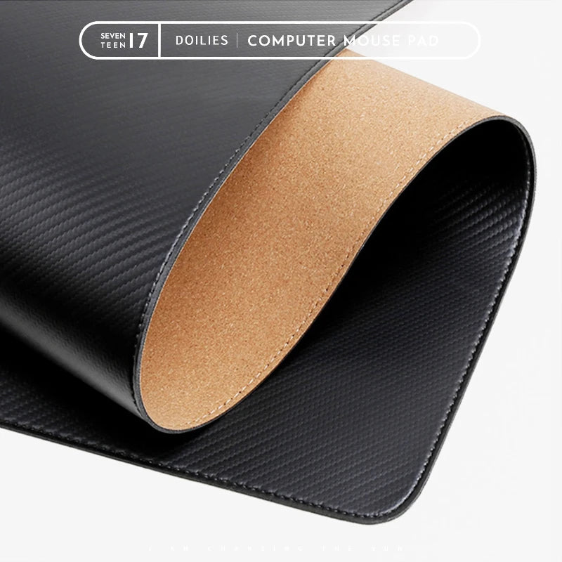 UTORIA Duo Cork & Carbon Reversible Desk Mat — view 3