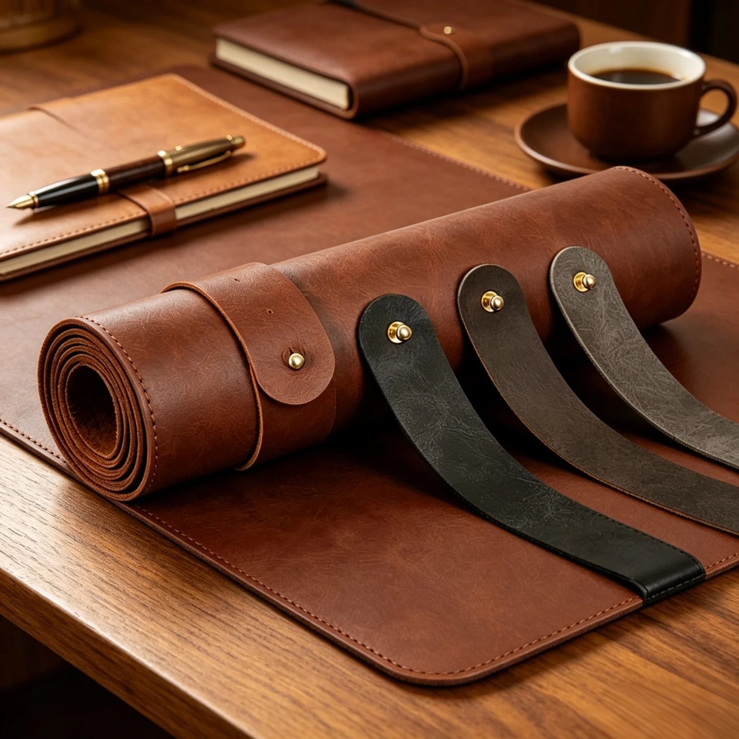UTORIA Heritage Vegan-Leather Desk Mat — view 2