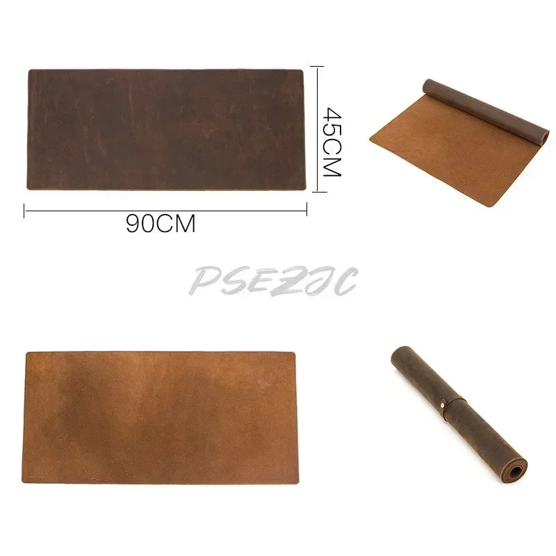 UTORIA Artisan Full-Grain Leather Desk Pad — view 2