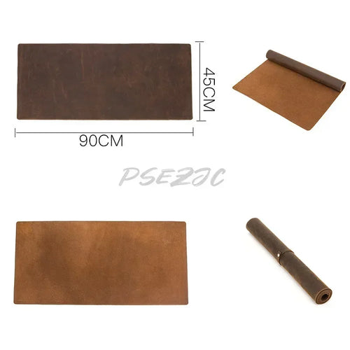 UTORIA Artisan Full-Grain Leather Desk Pad — view 2