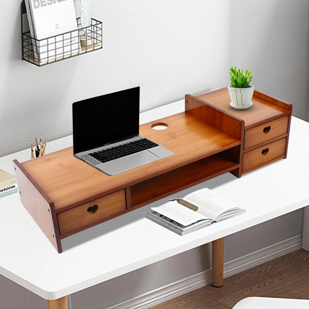 UTORIA Grove Bamboo Monitor Shelf — view 3