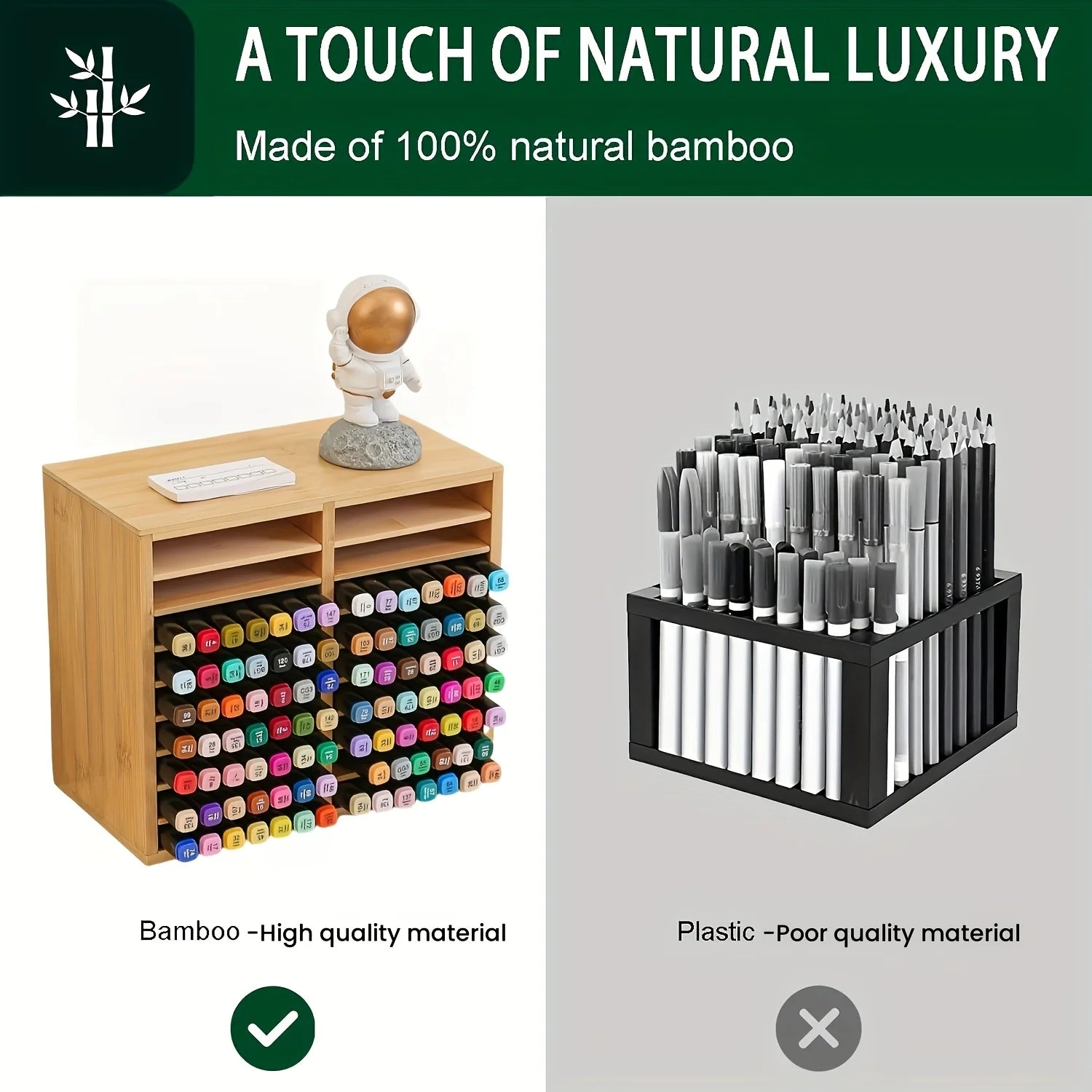 UTORIA Atelier Bamboo Marker & Pen Rack — view 4