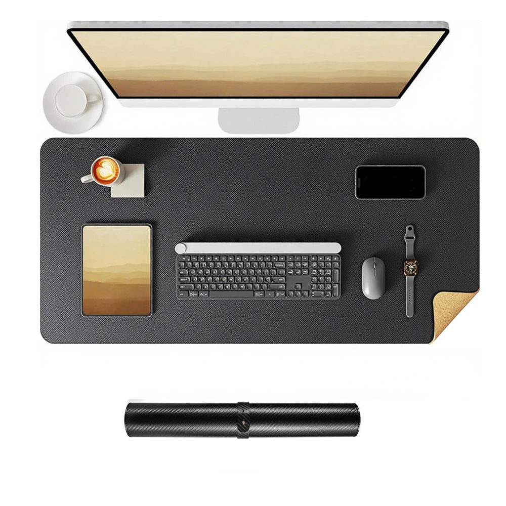 UTORIA Duo Cork & Carbon Reversible Desk Mat — view 2